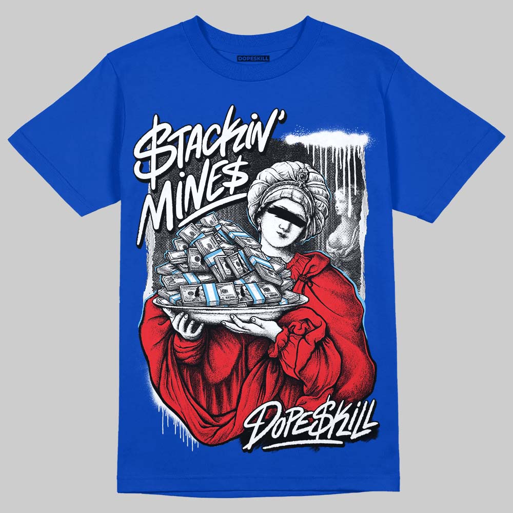 Jordan 12 “Blueberry” DopeSkill Royal T-shirt Stackin Mines Graphic Streetwear