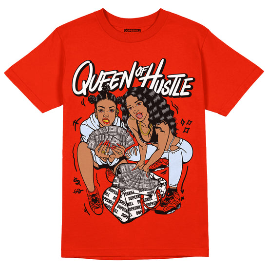 Jordan 6 Retro Toro Bravo DopeSkill Varsity Red T-shirt Queen Of Hustle Graphic Streetwear