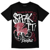 Jordan 1 Retro High '85 OG Metallic Burgundy DopeSkill T-Shirt Speak It Graphic Streetwear - Black