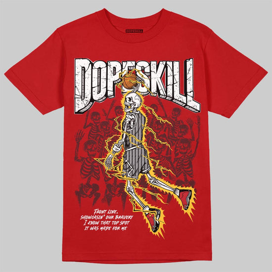 Jordan 14 Retro Ferrari (2025) DopeSkill T-Shirt Thunder Dunk Graphic Streetwear - Red