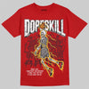 Jordan 14 Retro Ferrari (2025) DopeSkill T-Shirt Thunder Dunk Graphic Streetwear - Red