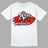 Jordan 1 Retro Low "Black Toe" DopeSkill T-Shirt Rare Breed Type Graphic Streetwear - White