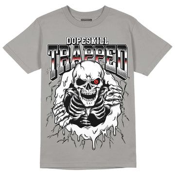 Grey Sneakers DopeSkill Grey T-shirt Trapped Halloween Graphic Streetwear