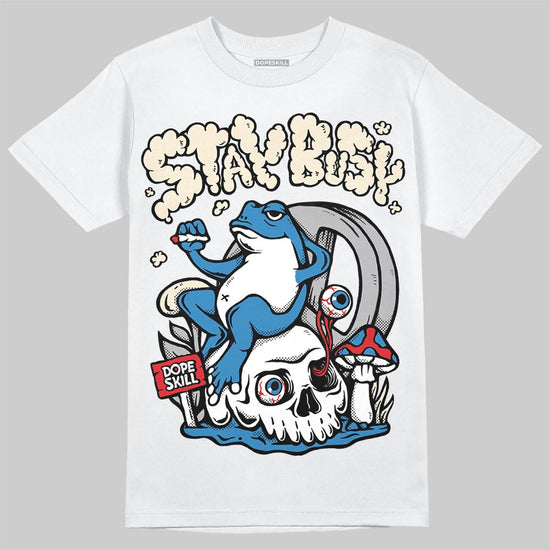 Jordan 3 Retro OG Rare Air DopeSkill T-Shirt Stay Busy Graphic Streetwear - White