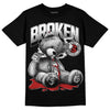 Jordan 14 "Black/White" DopeSkill T-Shirt Sick Bear Graphic Streetwear - Black 