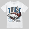 Jordan 12 Retro French Blue (2025) DopeSkill T-Shirt Trust No One Graphic Streetwear - White 
