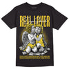 Jordan 4 Tour Yellow Thunder DopeSkill T-Shirt Real Lover Graphic Streetwear - Black