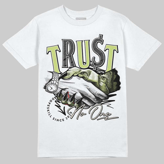 Jordan 5 “Luminous Green” DopeSkill T-Shirt Trust No One Graphic Streetwear - White