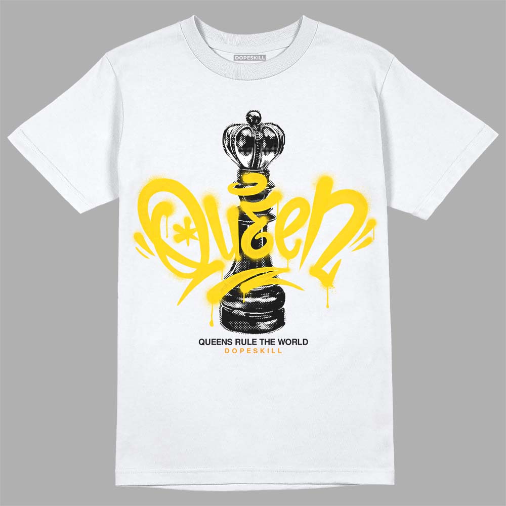 Jordan 6 “Yellow Ochre” DopeSkill T-Shirt Queen Chess Graphic Streetwear - White