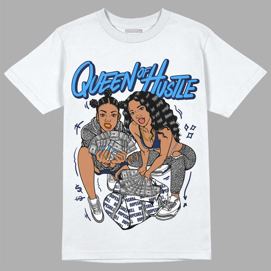 Jordan 3 "Midnight Navy" DopeSkill T-Shirt Queen Of Hustle Graphic Streetwear - White