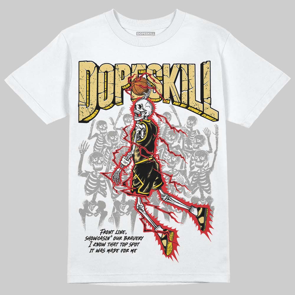 Quai 54 x Air Jordan 1 Retro Low OG Tour Yellow Black DopeSkill T-Shirt Thunder Dunk Graphic Streetwear - White