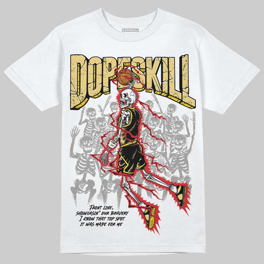 Quai 54 x Air Jordan 1 Retro Low OG Tour Yellow Black DopeSkill T-Shirt Thunder Dunk Graphic Streetwear - White