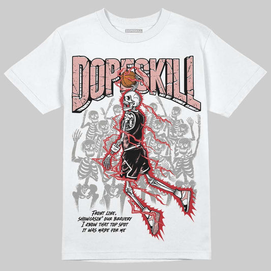 Jordan 1 Low OG “Rust Pink” DopeSkill T-Shirt Thunder Dunk Graphic Streetwear - WHite