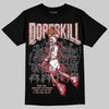 Jordan 1 Low OG “Rust Pink” DopeSkill T-Shirt Thunder Dunk Graphic Streetwear - Black