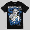 Jordan 1 Low OG “Storm Blue” DopeSkill T-Shirt Stay It Busy Graphic Streetwear - Black
