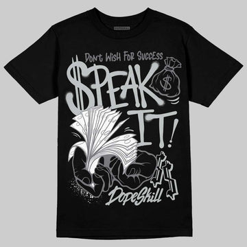 Jordan 4 “Fear” DopeSkill T-Shirt Speak It Graphic Streetwear - Black