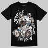 Adidas Samba OG White Black Clear Granite DopeSkill T-Shirt Smile Through The Pain Graphic Streetwear - Black