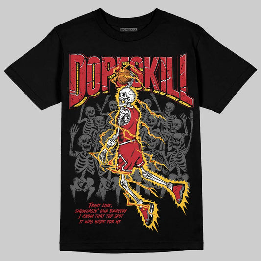 Jordan 14 Retro Ferrari (2025) DopeSkill T-Shirt Thunder Dunk Graphic Streetwear - black
