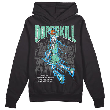 Jordan 1 High OG Green Glow DopeSkill Hoodie Sweatshirt Thunder Dunk Graphic Streetwear - Black