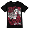 Jordan 1 Retro High '85 OG Metallic Burgundy DopeSkill T-Shirt Stackin Mines Graphic Streetwear - Black