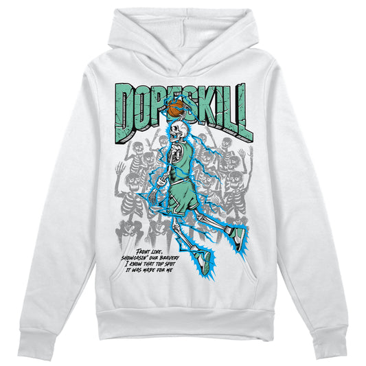 Jordan 1 High OG Green Glow DopeSkill Hoodie Sweatshirt Thunder Dunk Graphic Streetwear - White