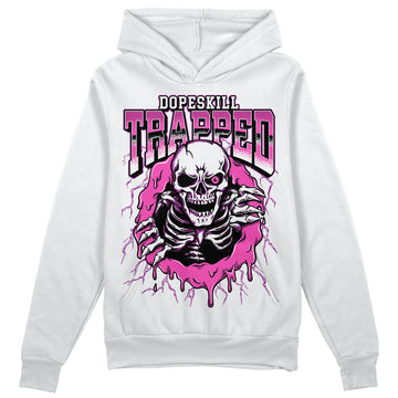 Jordan 4 GS “Hyper Violet” DopeSkill Hoodie Sweatshirt Trapped Halloween Graphic Streetwear - White