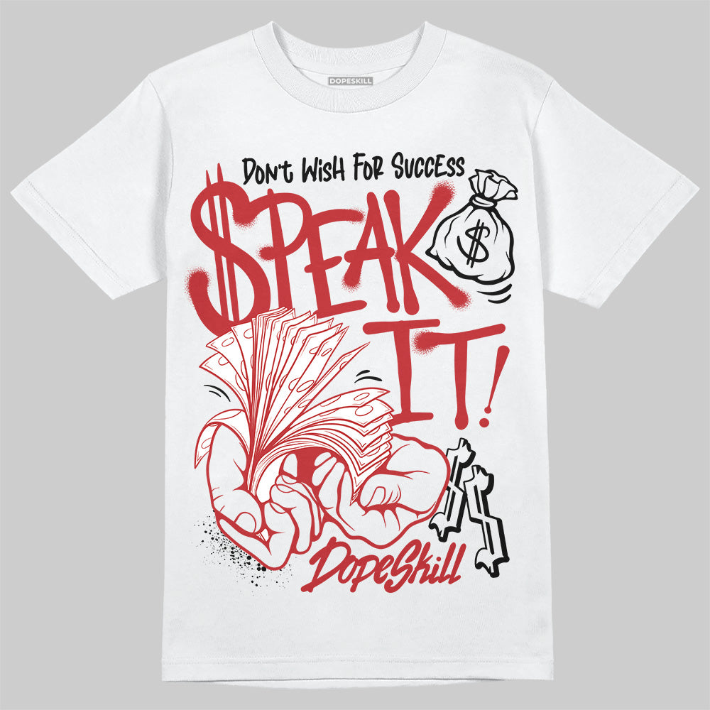 Jordan 12 Retro Flu Game (2025) DopeSkill T-Shirt Speak It Graphic Streetwear - White