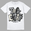 Jordan 1 Retro Low OG Black Cement DopeSkill T-Shirt Talk Is Chip Graphic Streetwear - White