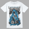 Jordan 2 Low "University Blue" DopeSkill T-Shirt Life or Die Graphic Streetwear - White