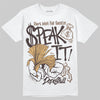 Jordan 5 “Earth/Metallic Gold” DopeSkill T-Shirt Speak It Garaphic Streetwear - White