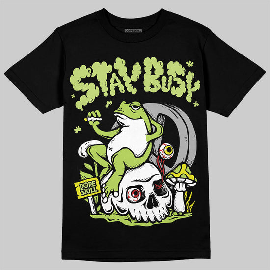 Jordan 13 Retro Bright Cactus DopeSkill T-Shirt Stay Busy Graphic Streetwear - Black