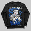 Jordan 12 “Blueberry” DopeSkill Long Sleeve T-Shirt Stay It Busy Graphic Streetwear - Black