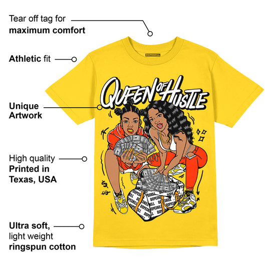 Yellow Ochre 6s DopeSkill Yellow T-shirt Queen Of Hustle Graphic