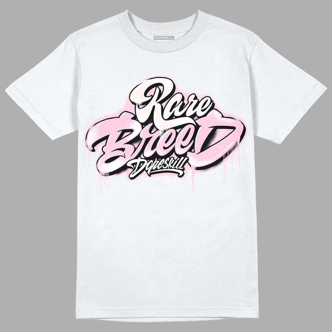 Dunk Low LX Pink Foam DopeSkill T-Shirt Rare Breed Type Graphic Streetwear - White