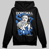 Jordan 12 “Blueberry” DopeSkill Hoodie Sweatshirt Stay It Busy Graphic Streetwear - Black