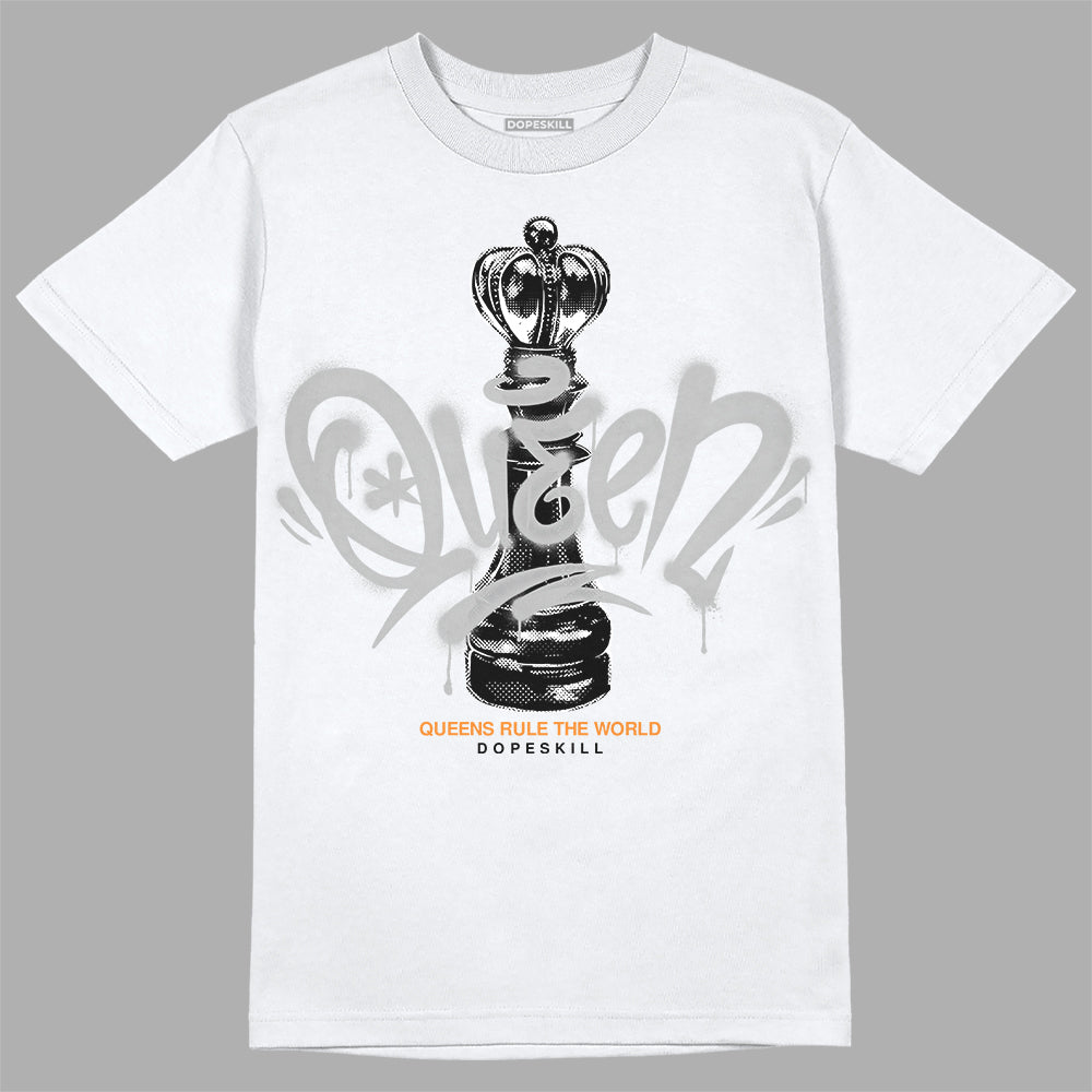 Dunk Low Cool Grey DopeSkill T-Shirt Queen Chess Graphic Streetwear - White 