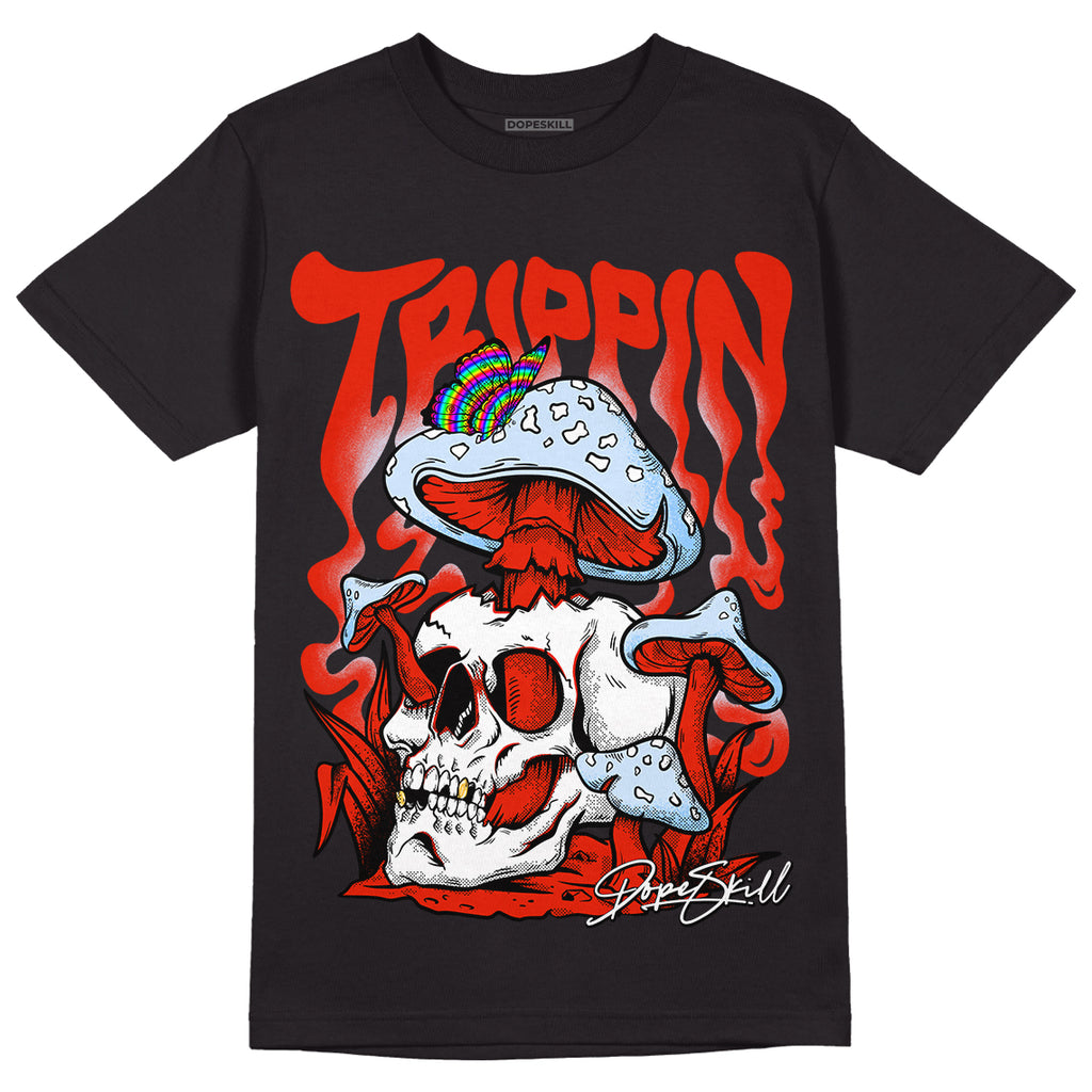 Jordan 6 Retro Toro Bravo DopeSkill T-Shirt Trippin Graphic Streetwear - Black