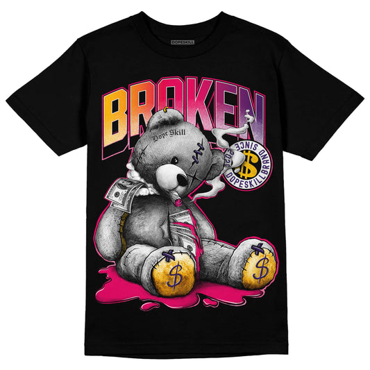 Jordan 3 Retro SP J Balvin Medellín Sunset DopeSkill T-Shirt Sick Bear Graphic Streetwear - Black 