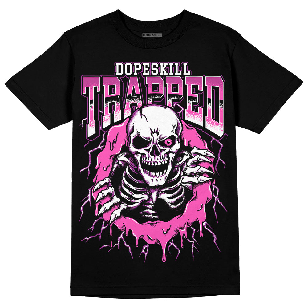 Jordan 4 GS “Hyper Violet” DopeSkill T-Shirt Trapped Halloween Graphic Streetwear - Black