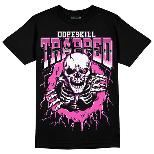 Jordan 4 GS “Hyper Violet” DopeSkill T-Shirt Trapped Halloween Graphic Streetwear - Black