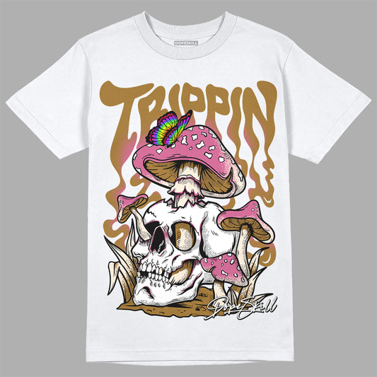 Dunk Low Just Do It “Bronzine/Playful Pink” DopeSkill T-Shirt Trippin Graphic Streetwear - White 