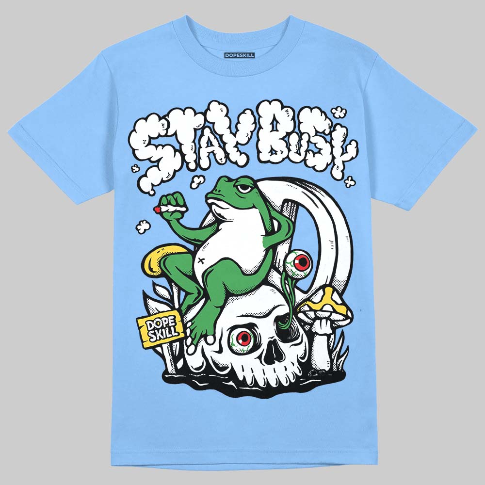 Vans Knu Stack Vintage Satin Dream Blue DopeSkill Blue T-shirt Stay Busy Graphic Streetwear