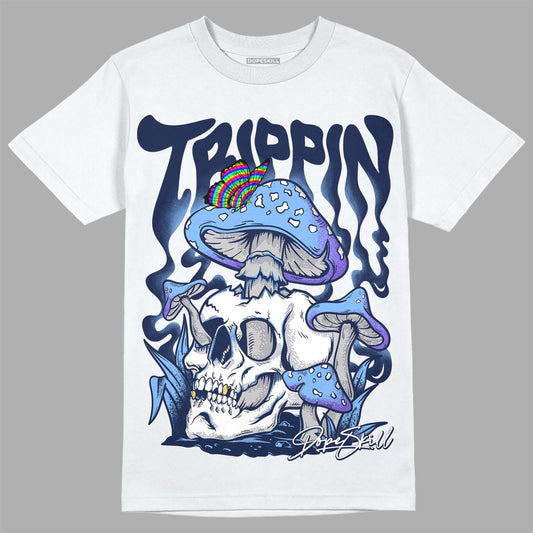 Jordan 5 Midnight Navy DopeSkill T-Shirt Trippin Graphic Streetwear