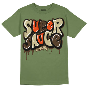 Olive Sneakers DopeSkill Olive T-shirt Super Sauce Graphic Streetwear