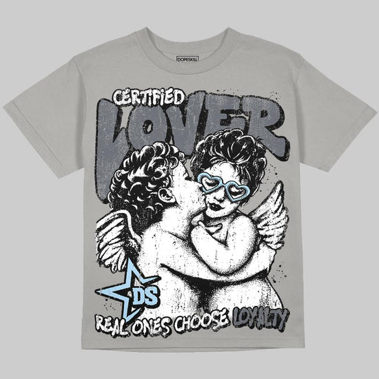 Jordan 5 Retro Wolf Grey DopeSkill T-Shirt Real Ones Choose Loyalty Graphic Streetwear - gravel