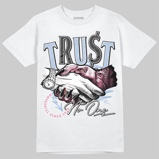 Jordan 3 GS “Cobalt Bliss” DopeSkill T-Shirt Trust No One Graphic Streetwear - White