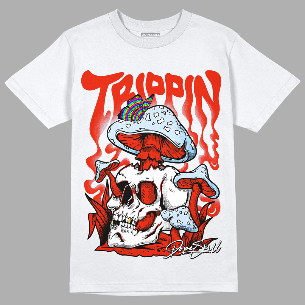 Jordan 6 Retro Toro Bravo DopeSkill T-Shirt Trippin Graphic Streetwear - White