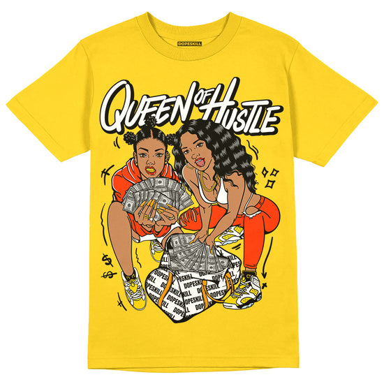 Jordan 6 “Yellow Ochre” DopeSkill Yellow T-shirt Queen Of Hustle Graphic Streetwear 