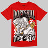 Adidas Samba OG Cloud White Better Scarlet Supplier Colour DopeSkill T-Shirt Sorry I've Been Trappin Graphic Streetwear - Red