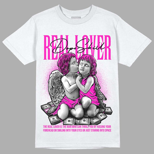 Dunk Low GS “Active Fuchsia” DopeSkill T-Shirt Real Lover Graphic Streetwear - White
